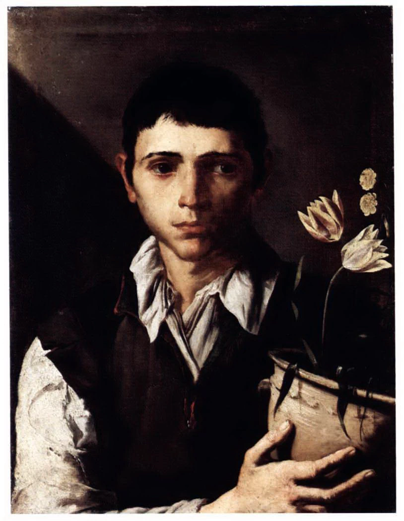 Ragazzo con un vaso di fiori - Oslo